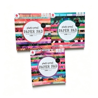 Bloc de papier photo 170 g/m² pour scrapbooking, 36 feuilles, 18 motifs, papier décoratif pour la création de cartes, le journaling et les loisirs créatifs