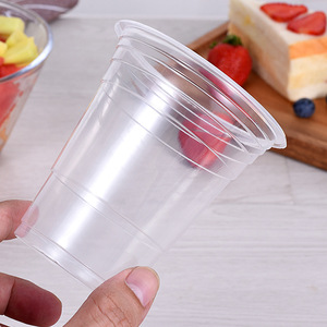 Disposable <b>Plastic</b> <b>Cup</b> 95mm Caliber For Cold <b>Drinks</b> Juice Soy Milk Party Use - Product Image 1