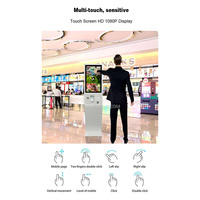 Machine de commande tactile de 27 pouces avec dispositif d'interrogation en libre-service de reconnaissance d'empreintes digitales et terminal multifonctionnel (Android/Win)