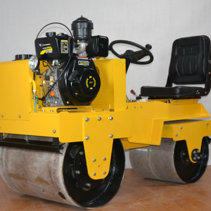 Marche hydraulique derrière/rouler sur mini compacteur à double tambour simple rouleau routier de vibration pour piétons - Product Image 5