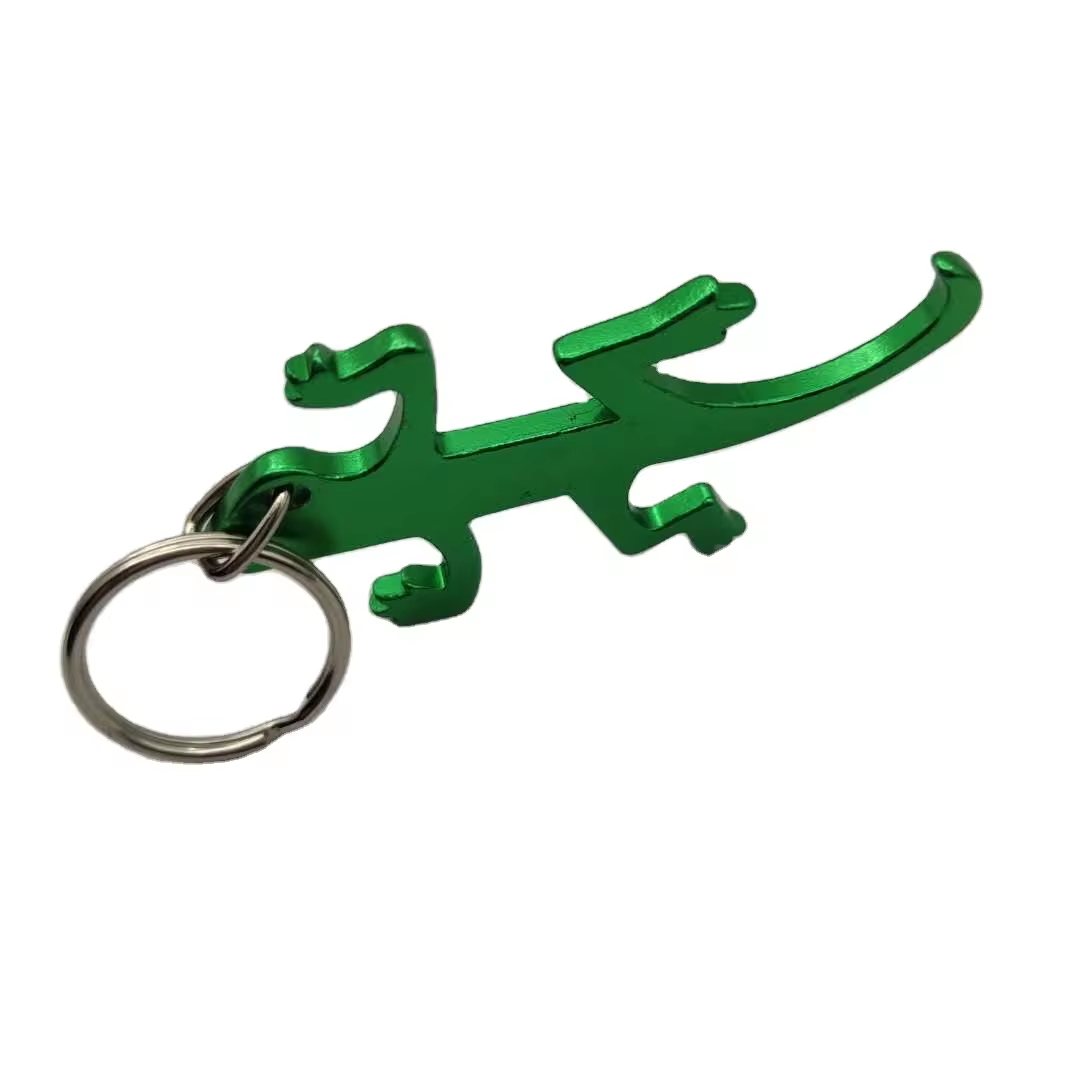 Portachiavi A Forma Di Lucertola/Gecko In Metallo Argento – Ciondolo Per Borsa E Zaino, Regalo Originale Per Tutti