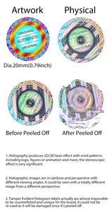 Étiquette anti-contrefaçon, autocollant holographique 3D, hologramme laser personnalisé pour l'électronique - Product Image 5