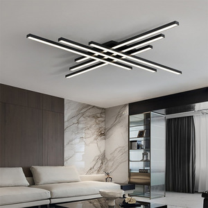 JACKSUN Modern New Design Linear Aluminum LED Ceiling <strong>Light</strong> for Living <strong>Room</strong> Lighting <strong>Bed</strong> <strong>Room</strong> - Product Image 1