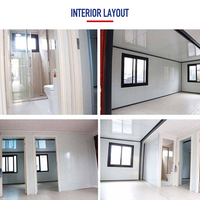 Fabrication 1 Chambre Pas Cher Petit Kit Mobile Portable Pliable Maisons Conteneur Maison Extensible 3 Chambres