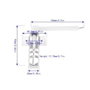 Aiguilles d'allumage manuelles en acier inoxydable Igniters WP9758079 pour cuisinière à gaz encastrée, résistantes à la chaleur - Product Image 4