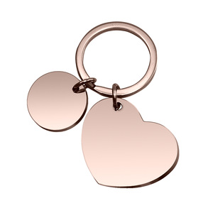 Thép Không Gỉ Trái Tim Cá Nhân Tùy Chỉnh Lịch Keychain Kỷ Niệm Đám Cưới Ngày Khắc Lịch Kim Loại Trống Móc Chìa Khóa - Product Image 5