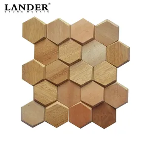 wooden 3d wall decorated slat wood panels decorative interior decor wood wall indoor paneling mosaic tile