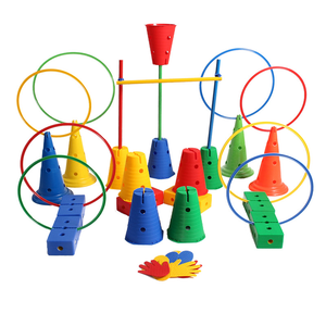 Circuito <span class=keywords><strong>de</strong></span> Obstáculos para Niños, Entrenamiento <span class=keywords><strong>de</strong></span> Equilibrio y Coordinación, Juego <span class=keywords><strong>de</strong></span> Saltos, Aros <span class=keywords><strong>de</strong></span> Agilidad <span class=keywords><strong>de</strong></span> Plástico Resistente, Equipo Sensorial - Product Image 6