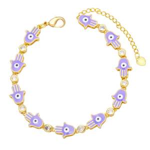 Pulsera Bohemia Colorida con Gotas de Aceite, Pulsera Creativa y Única con Ojo de Palma - Product Image 4