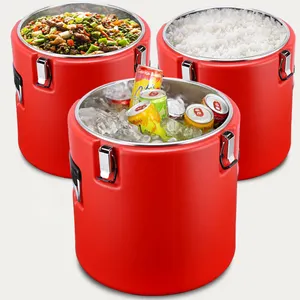 Roestvrij Staal Voedsel Warmer Pot Braadpan Voedsel Warmer Pot Geïsoleerde Braadpan Hot Pot Met Cover