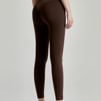 Leggings de yoga taille haute effet seconde peau avec poches, sans démarcation visible, pour femme, longueur 7/8, pour gym, fitness et entraînement, effet push-up fessier
