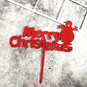 Decorazioni per Torte in Acrilico a Forma di Babbo Natale, Topper per Cupcake, Decorazioni per Torte Natalizie, Accessori per Feste di Natale - Product Image 3