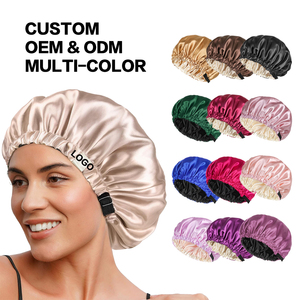 <span class=keywords><strong>Bonnet</strong></span> en soie réglable avec étiquette personnalisée <span class=keywords><strong>Bonnet</strong></span> en satin double couche <span class=keywords><strong>Bonnet</strong></span> pour <span class=keywords><strong>cheveux</strong></span> pour dormir pour les femmes chapeaux <span class=keywords><strong>cheveux</strong></span> naturels <span class=keywords><strong>bouclés</strong></span> - Product Image 1