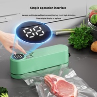 CY Scelleuse Automatique Mini en Plastique pour Cuisine, Machine de Stockage Sous Vide Moderne, Rechargeable par USB, Gonfleur Multifonctionnel