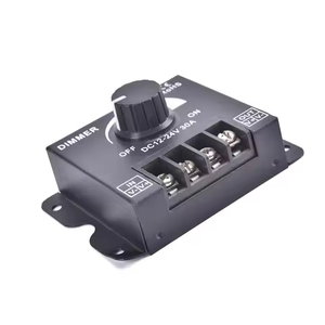 Đen 30A ROTARY <span class=keywords><strong>LED</strong></span> <span class=keywords><strong>Dimmer</strong></span> chuyển đổi DC12-24V công suất cao push button điều khiển cho <span class=keywords><strong>LED</strong></span> Strips - Product Image 3