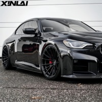XINLAI Jantes en alliage à jante forgée personnalisées Deep Dish noir brillant 4 trous 5 trous 6 trous 18 19 20 21 22 24 pouces pour Porsche Ferrari
