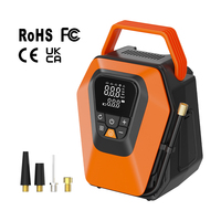 Gonfleur de pneus de voiture portable ABS 21V, monocylindre, jauge de pression numérique, pompe à air à haut débit, batterie 10000mAh, gonflage d'urgence