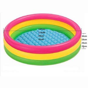 <span class=keywords><strong>Piscine</strong></span> gonflable ronde en PVC colorée pour enfants, idéale pour les jeux familiaux, disponible en trois couleurs – Nouveauté très prisée - Product Image 4