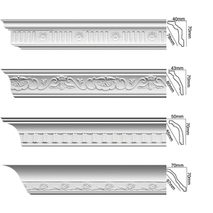 Corniche moderne en polyuréthane haute densité <span class=keywords><strong>Moulure</strong></span> de <span class=keywords><strong>plafond</strong></span> en PU légère pour villa Hôtel Atelier Hôpital - Product Image 1