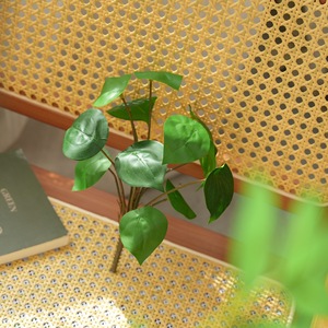 CallaFloral Plante artificielle miniature en herbe verte, 12 têtes, en PVC et tissu brillant, pour décoration de mariage et de maison, style INS - Product Image 1