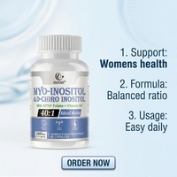 DUOZI OEM Myo Inositol D Chiro Inositol 40:1 avec MTHF Folate Vitamine D3 Complément alimentaire pour la santé des femmes 60 capsules