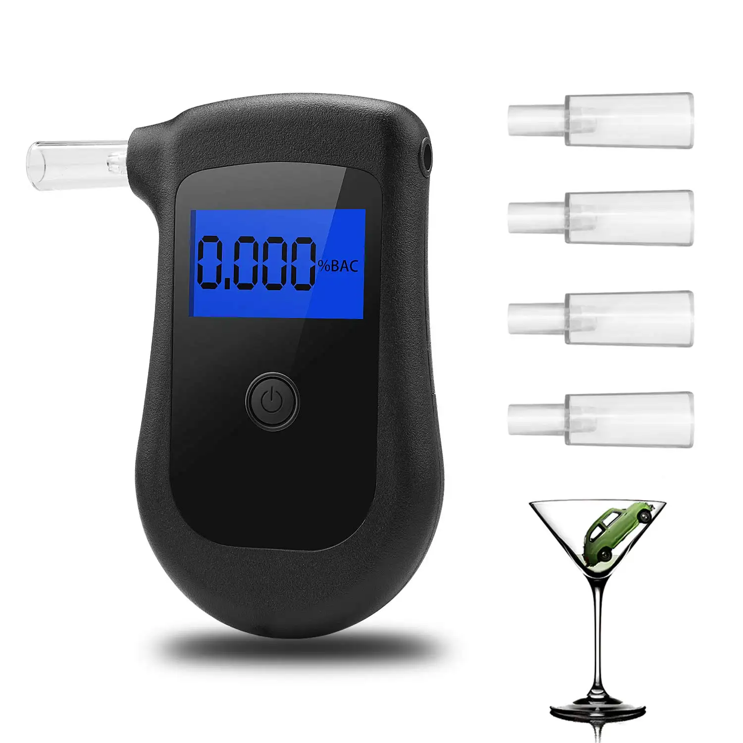 Flash rétro-éclairage compteur d'alcool rappeler testeur d'alcoolémie bonne vente alcootest nouvellement Alcoholimetro