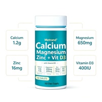 Comprimés de calcium, magnésium, zinc et vitamine D3, complément minéral, OEM, ODM, étiquette privée