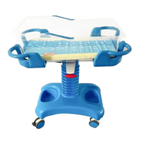 Lit d'hôpital pour bébé, berceau pédiatrique en ABS réglable en hauteur et en angle, chariot pour nourrissons
