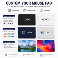 Tapis de souris de jeu personnalisé avec logo, antidérapant, en caoutchouc naturel, avec bords cousus, grand tapis de souris personnalisé pour le bureau et la maison