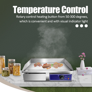 Plancha Eléctrica Grande con Control Preciso de Temperatura y Bajo Consumo de Energía, Ideal para Cantinas y Restaurantes, al Precio Más Bajo - Product Image 3