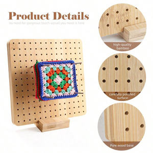 Bamboo Blocking <b>Board</b> for Crocheting Bamboo Handcrafted Knitting Blocking <b>Mat</b> for Handcraft Lovers - Product Image 4