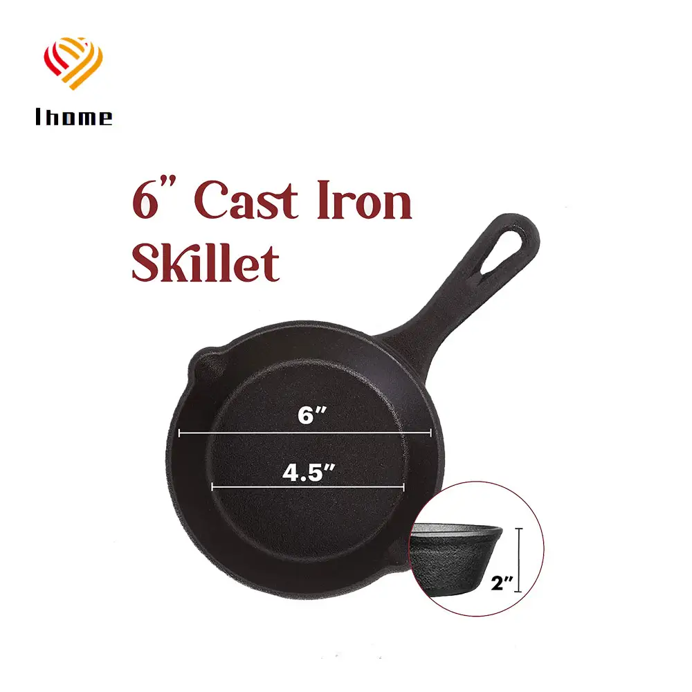 3pcs Saute Fry Pan - Pre-Seasoned Cast Iron Skillet Set - Nonstick Frying  Pan 6 Inch, 8 Inch And 10 Inch Cast Iron Set - AliExpress