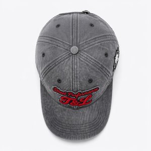 Casquette de baseball en jean délavé à 6 panneaux avec logo personnalisé, broderie appliquée, pour sport en extérieur, vente en gros, fabricant en vrac - Product Image 4