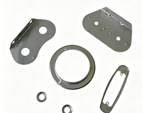 Support de fixation chromé pour feux arrière latéraux de remorque en tôle d'acier OEM, fabriqué en usine