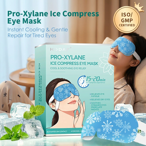 Masque pour les yeux en hydrogel rafraîchissant avec logo personnalisé OEM, Pro-Xylane, Ergothioneine, Ectoïne, 3 en 1, <span class=keywords><strong>anti</strong></span>-gonflement, <span class=keywords><strong>anti</strong></span>-cernes, patchs pour les yeux - Product Image 1