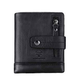 Portefeuille en cuir véritable pour homme, portefeuille <span class=keywords><strong>de</strong></span> créateur avec poches, portefeuille personnalisé tendance, portefeuille en cuir, cartera <span class=keywords><strong>de</strong></span> hombre - Product Image 4