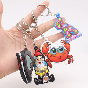 Porte-clés personnalisé 2D/3D PVC souple Porte-clés personnalisé en caoutchouc avec logo Maquette numérique gratuite dans les 12 heures - Product Image 2