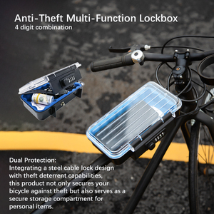 Portable Safe Lock Box <strong>4</strong> Digit <strong>Security</strong> Case Beach Safe Box with Removable Waterproof Design for Sports Beach Travel - Product Image 3