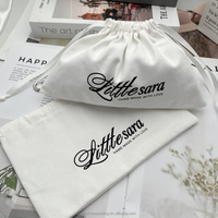 Pochette Cadeau Rectangulaire en Toile de Coton Sergé avec Cordon de Serrage pour Rangement de Maquillage (Eyeliner, Sourcils, Rouge à Lèvres, Poudre Compacte)