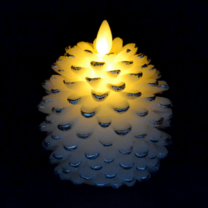 Battery Operated Flameless LED <strong>Pine</strong> Cone <strong>Candles</strong> for Christmas Home Decoration Plastic Packaging for Weddings and Diwali - Product Image 6