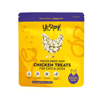 Sachet refermable mat personnalisé avec fermeture éclair pour aliments lyophilisés, friandises pour animaux de compagnie (chien, chat)