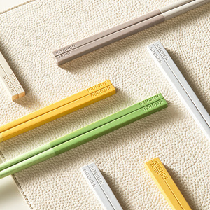 Candy Style Alloy Chopsticks Five Color High Temperature Resistant Non Slip For Home Wedding Hotel Use - Product Image 1