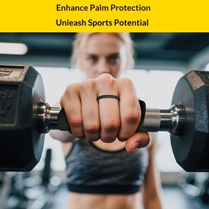 Silicone Palm Protector Pads Anti Slip Callus Prevention Grip Pads for Pull up <b>Bar</b> <b>Weightlifting</b> Gym Workout Training Wholesale - Product Image 2