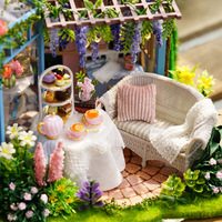 Maison de poupée miniature artisanale en bois pour adultes, bricolage créatif, décorations et cadeaux de construction, style jouet musical conçu en usine