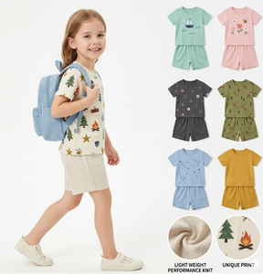 Lots de vêtements d'été pour enfants de qualité supérieure, styles variés, t-shirts, chemises, gilets, tailles mixtes, liquidation de stock - Product Image 1