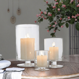 Photophore Rond en Verre Transparent Fait Main, Gobelet Décoratif pour Activités Religieuses et Pâques, Style Européen Simple pour la Maison et la Table - Product Image 2