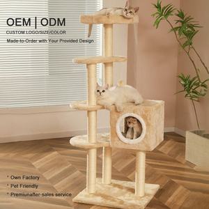 Árbol para Gatos Multifuncional Ecológico en Oferta, con Caja de Salto y Estructura para Escalar, Ideal para Hogares con Múltiples Gatos - Product Image 1