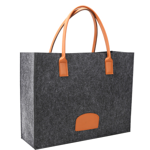 Recycled RPET Felt Shopping <strong>Storage</strong> <strong>Bag</strong> <strong>Large</strong> Felt Tote Shoulder <strong>Bag</strong> Women's Felt Handbag - Product Image 6
