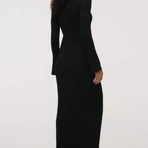 เดรสยาวแขนยาวทรงโบฮีเมียนลำลอง ผ้าลินิน 100% เป็นมิตรกับสิ่งแวดล้อม ซักได้ เอวยางยืด ระบายอากาศได้ดี ผ้าทอเนื้อนุ่ม - Product Image 4