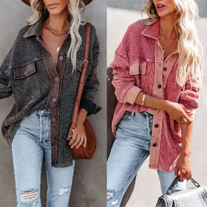 Autumn Woman Long Sleeve Stripe Blouse Casual Latest Shirts Designs For Women Latest New Model Shirts